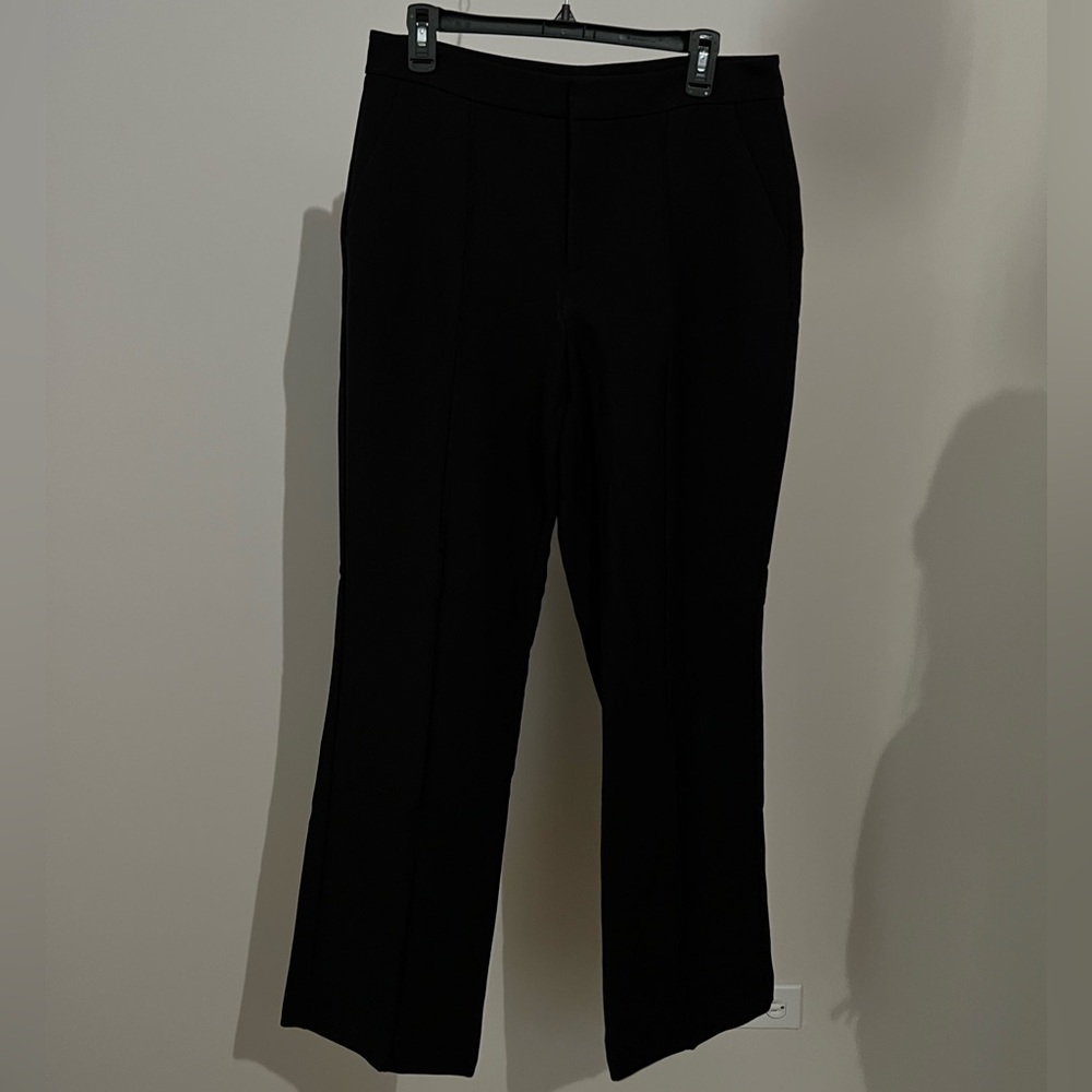 nine west black wide leg pant size 12